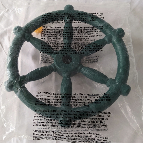 Jungle Gym Kingdom Green Plastic Playset Pirate Ships Wheel Kids Playground NEW - Picture 1 of 5